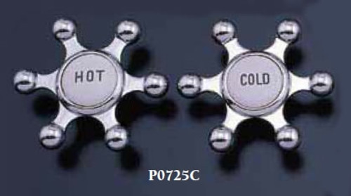 Strom Plumbing - P0725C - CHROME AQUEDUCT HANDLE PAIR