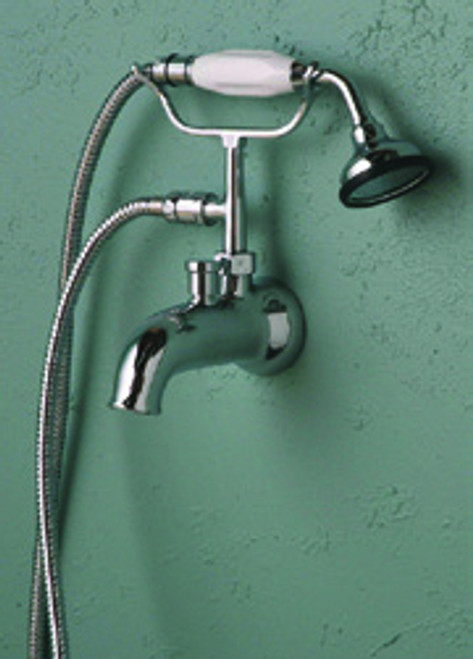 Strom Plumbing - P0906C Lift Tub Diverter Spout with Handheld Shower and Cradle
