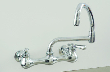 Strom Plumbing - P0830C - CHROME MADEIRA WALL WITH POT FILLER SPOUT & P0476C