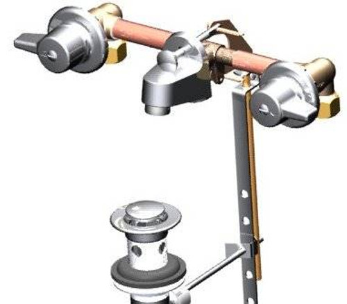 Union Brass&#174; - 170-8-Q - 1/4 Turn Vlvs, 6.625-Inch - 8.5-Inch, With Pop-Up