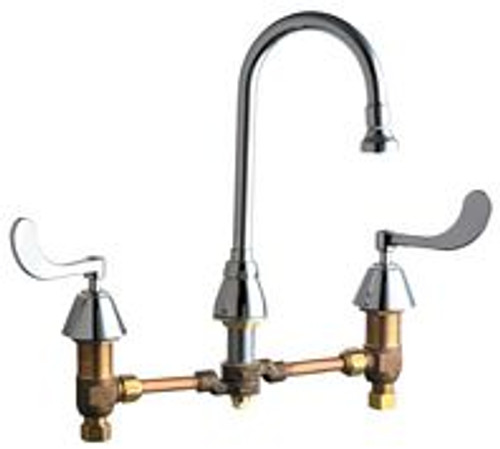 Chicago Faucets - 786-WCVPHCP - Widespread Lavatory Faucet