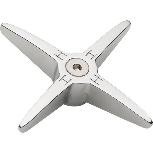 Chicago Faucets - 634-HOTJKCP - 4-Arm Cross Handle