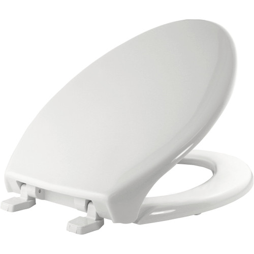 1900 000 - Bemis Elongated Commercial Plastic Toilet Seat-Tite Hinge, White