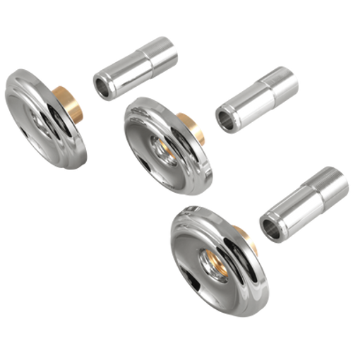 Delta RP18312  Escutcheons & Sleeves (3) - 3H Tub & Shower, Chrome Delta RP18312  Escutcheons & Sleeves (3) - 3H Tub & Shower, Chrome