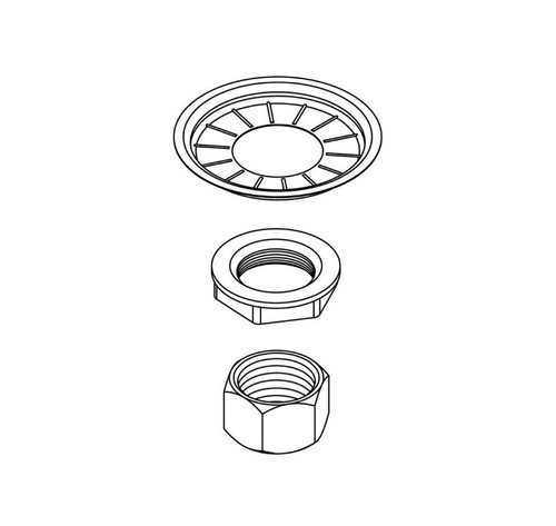 CENTRAL BRASS G-913-A Coupling Nuts & Washers (2 Sets) (Thinner Crowfoot Washer)