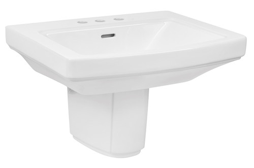 Gerber 23-514 Hinsdale Wall Hung Lav Combo: 13-504 Lav w/ 29-838 Shroud White
