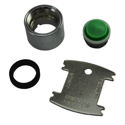 Chicago Faucets - E35VPJKABCP - Vandal Resistant Softflo® Aerator (1.5 GPM) Chicago Faucets - E35VPJKABCP - Vandal Resistant Softflo® Aerator (1.5 GPM)
