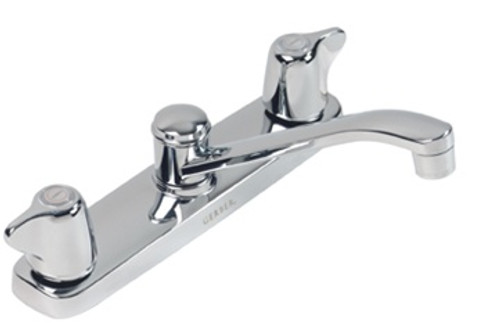 Gerber 42-123 Maxwell? Two Handle Kitchen Faucet with Metal Lever Handles and 8 inch Swing Spout