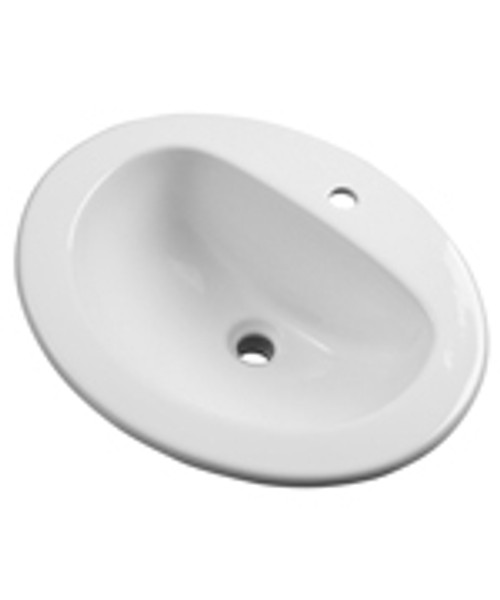 Gerber - MAXWELL S-RIM LAVATORY FAUCET 20-inch X17-inch OVAL 1-HOLE WHT HEAVYWEIGHT CTN Gerber - MAXWELL S-RIM LAVATORY FAUCET 20-inch X17-inch OVAL 1-HOLE WHT HEAVYWEIGHT CTN