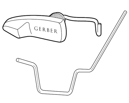 Gerber - METAL TANK LEVER FOR FM III(ALL 2-PC UNITS) WHITE