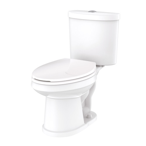 Gerber GDF20110 Maxwell SE Dual Flush 1.1/1.6gpf EL 10" RI Combo: GSE21162 Bowl w/ GDF28195 Tank White