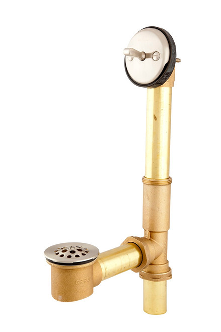 Gerber - TRIP LEVER ALL-TUB DRAIN 17GA - BRUSHED NICKEL