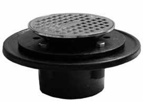 Pasco - 60205 - 2-inch NH CI SHOWER DRAIN-ADJ STRAINER Pasco - 60205 - 2-inch NH CI SHOWER DRAIN-ADJ STRAINER