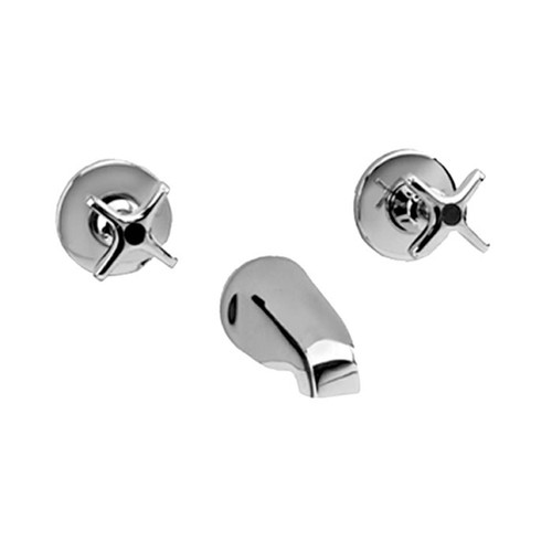 Speakman SC-1191 - Concealed shower valve with integral stops. Four-arm handles with color-coded indexes. All brass body. 1/4 turn ceramic cartridges. S-1554 tub spout