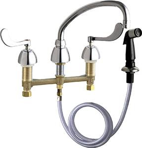Chicago Faucets - 200-A317XKCP - Kitchen Sink Faucet with Spray