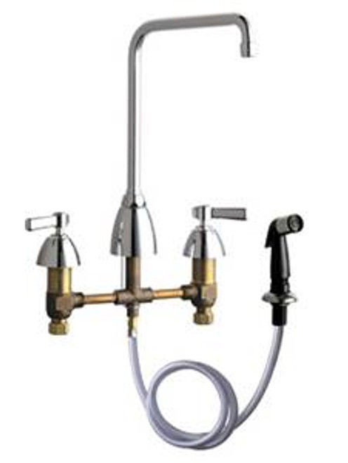Chicago Faucets - 200-AHA8ABCP - Kitchen Sink Faucet with Spray