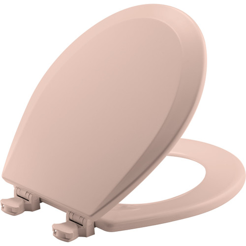 500EC 063 - Bemis Round Enameled Wood Toilet Seat, Venetian Pink