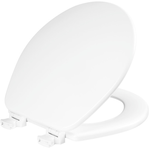 540EC 000 - Church Round Enameled Wood Toilet Seat, White