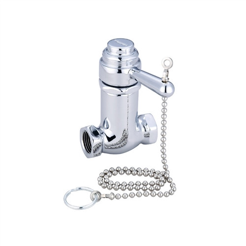 Central Brass 0335-1/2 Self-Close Shower Straight Stop, Chrome Central Brass 0335-1/2 Self-Close Shower Straight Stop, Chrome