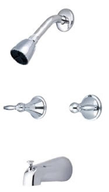 Central Brass 80997-L3 - Two Handle Tub & Shower Set with Lever Handles