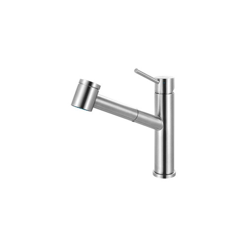 Franke FFPS3450 Steel Series Pull-Out Kitchen Faucet With Top Lever, Stainless Steel Franke FFPS3450 Steel Series Pull-Out Kitchen Faucet With Top Lever, Stainless Steel