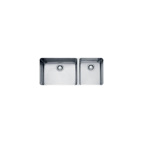 Franke KBX12039 Kubus 38-4/7" X 18-1/8" Double Bowl Undermount Sink, Stainless Steel