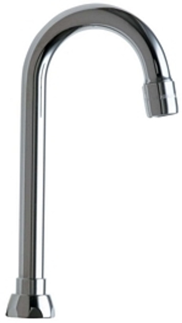 Chicago Faucets - GN1AE3JKABCP - Gooseneck Spout-A Type End Chicago Faucets - GN1AE3JKABCP - Gooseneck Spout-A Type End