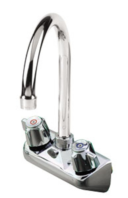 Component Hardware - K15-4002 - BACKSPLASH FAUCET 4-inch CTR 6-inch GNK