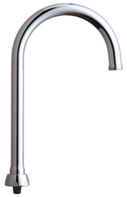 Chicago Faucets GN2AFCJKABCP - 5-1/4-inch Flow Control Rigid / Swing Gooseneck Spout Chicago Faucets GN2AFCJKABCP - 5-1/4-inch Flow Control Rigid / Swing Gooseneck Spout
