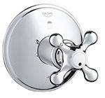 Grohe - 	19 222 000 Chrome Plated 3-Port Div Trim