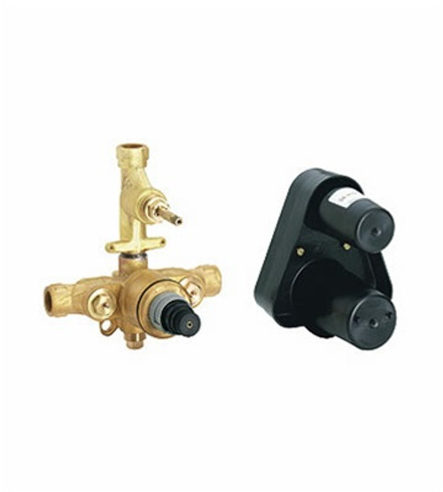 Grohe 34 909 000 - Grohtherm 1/2-inch Thermostatic Shower Valve with Volume Control and Service Stops