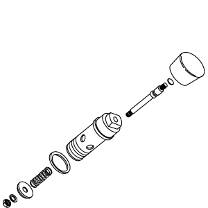 Kohler 30437-CP - Polished Chrome Diverter Kit