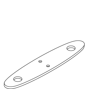 Kohler 31443-CP - Polished Chrome Escutcheon