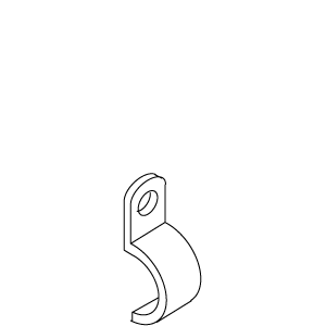 Kohler 53040-BC - Brite Chrome Pipe Holder