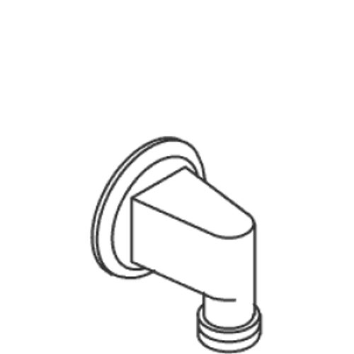 Kohler 42619-CP - Polished Chrome Elbow w/ Flange