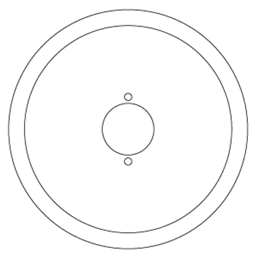 Kohler 57585-CP - Base Plate Rough-In