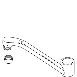 Kohler 76880-CP - Polished Chrome Spout