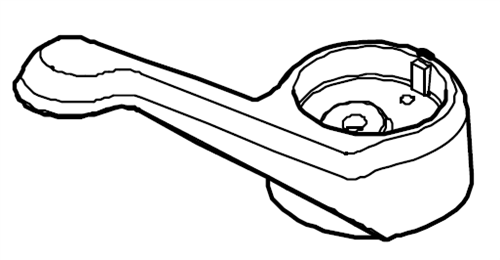 Pfister Faucets 940-630A - Chrome Plated Lever Handle for single control faucets