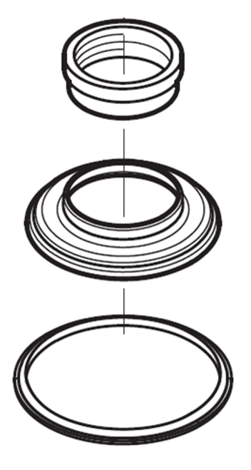 Pfister Faucets 960-048A - Polished Chrome Hub Trim Ring