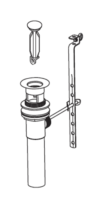 Pfister Faucets 972-021Z - Oil Rubbed Bronze 50/50 Pop up Assembly