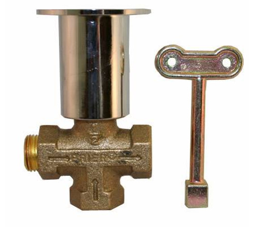 Prier Products - C-64CP - 3 Way Log Lighter Valve; 1/2-inch FPT; Chrome Plated Escutcheon Prier Products - C-64CP - 3 Way Log Lighter Valve; 1/2-inch FPT; Chrome Plated Escutcheon