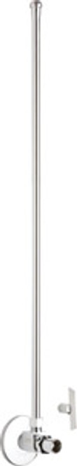 Chicago Faucets STC-21-12-AB - Compression Angle Stop, Loose Key with 20-inch Riser and Wall Flange, 1/2-inch Female NPT x 3/8-inch Compression Chicago Faucets STC-21-12-AB - Compression Angle Stop, Loose Key with 20-inch Riser and Wall Flange, 1/2-inch Female NPT x 3/8-inch Compression