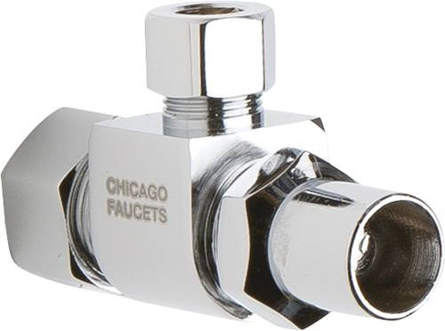 Chicago Faucets STC-31-00-AB - Compression Angle Stop, Loose Key, 1/2-inch Compression x 3/8-inchCompression Chicago Faucets STC-31-00-AB - Compression Angle Stop, Loose Key, 1/2-inch Compression x 3/8-inchCompression