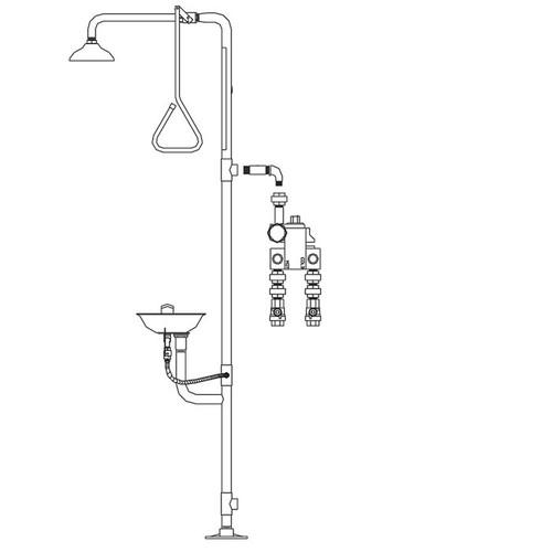 Speakman SE-TW-CU - Tepid Water Kit for combination units, includes SE-360 mixing valve & necessary fittings.