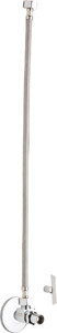 Chicago Faucets STC-42-13-AB - Compression Angle Stop, Loose Key with 20-inch Riser and Wall Flange, 1/2-inch Sweat x 1/2-inch Compression