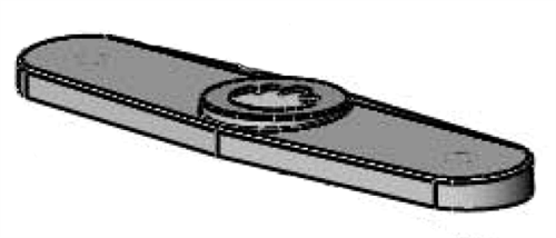 T&S Brass 014161-45 - B-2730/B-2731 Coverplate (Chrome Plated)