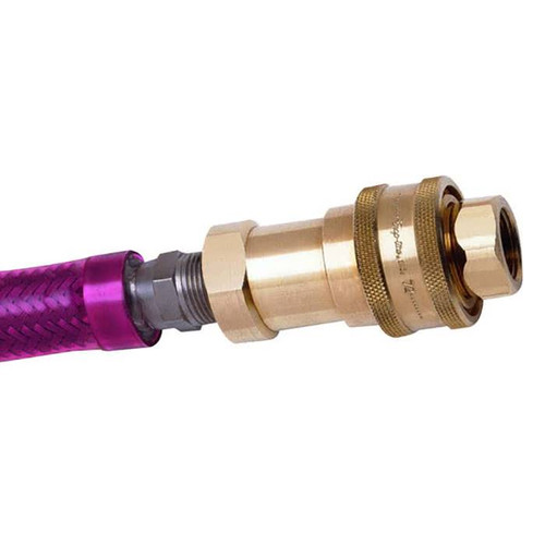 T&S Brass - Hot Water Hose, Male Fittings, 1/2-inch Diameter, 60-inch Long T&S Brass - Hot Water Hose, Male Fittings, 1/2-inch Diameter, 60-inch Long