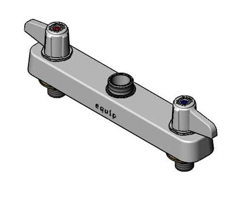 T&S Brass 5F-8CLX00 - Equip 8-inch C/C Deck Mount Workboard Fct, Swivel Outlet Less Nozzle