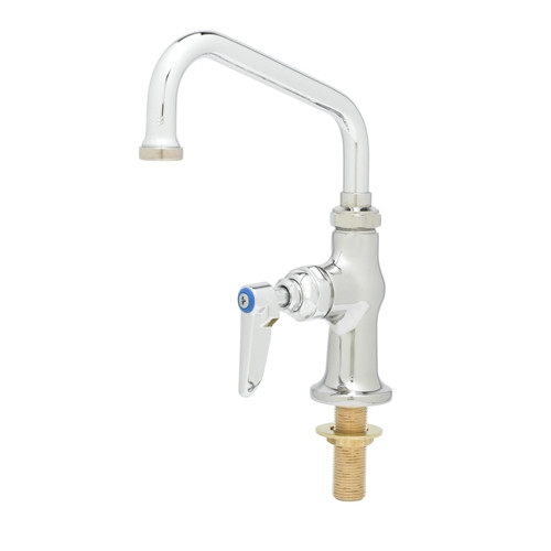 T&S Brass B-0207-CR - Single Temp Deck Mount Faucet W/ Cerama Cartridge & 6-inch Swing Nozzle