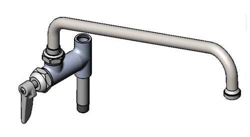 T&S Brass B-0158-CR - Add-On Faucet, 14-inch Nozzle, Lever Handle & Cerama Cartridges T&S Brass B-0158-CR - Add-On Faucet, 14-inch Nozzle, Lever Handle & Cerama Cartridges